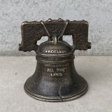 VINTAGE ANTIQUE LIBERTY BELL PIGGY BANK ヴィンテージ アンティーク リバティーベル 自由の鐘 貯金箱 / コレクタブル オブジェ アメリカ独立記念 置物  雑貨 小物 アメリカ