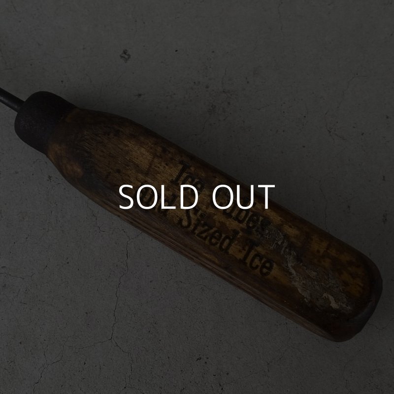 画像4: VINTAGE ANTIQUE ICEPICK ヴィンテージ アンティーク アイスピック 氷割り / オブジェ ディスプレイ インテリア ウッド 木製 バー BAR アメリカ (2)