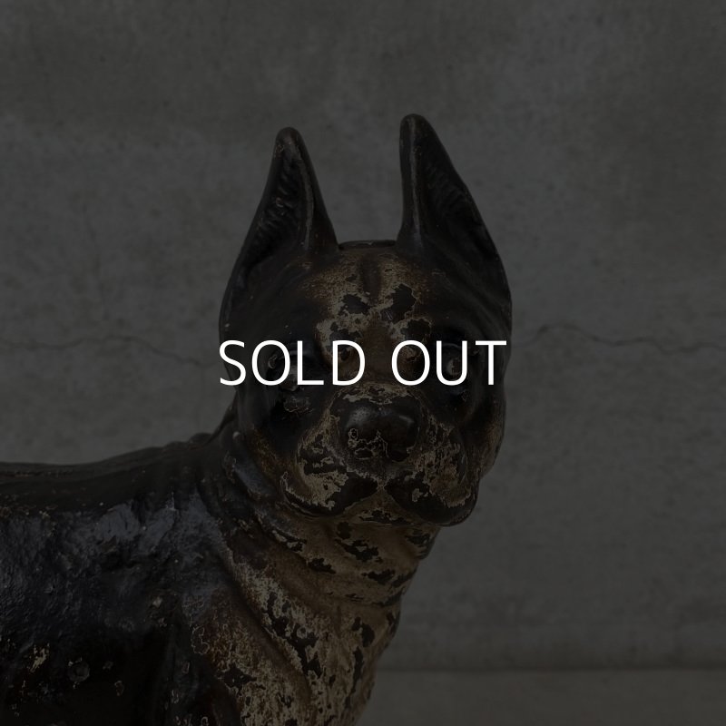 画像7: VINTAGE ANTIQUE BOSTON TERRIER DOOR STOPPER ヴィンテージ アンティーク ボストンテリア ドアストッパー / コレクタブル オブジェ キャストアイアン 鋳物 置物 犬 店舗什器 アメリカ  (1)