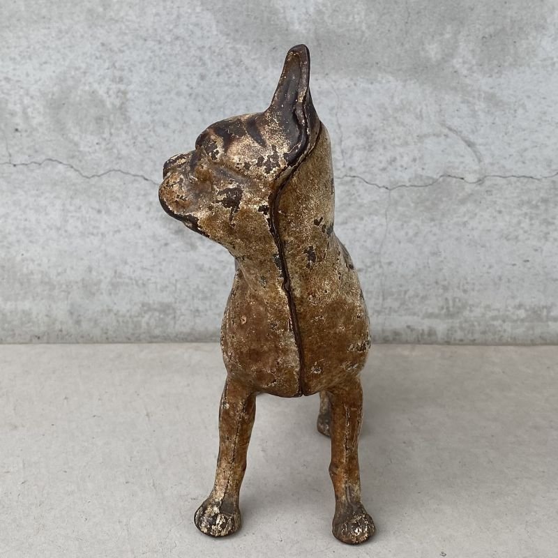 画像3: VINTAGE ANTIQUE BOSTON TERRIER DOOR STOPPER ヴィンテージ アンティーク ボストンテリア ドアストッパー / コレクタブル オブジェ キャストアイアン 鋳物 置物 犬 店舗什器 アメリカ (3)