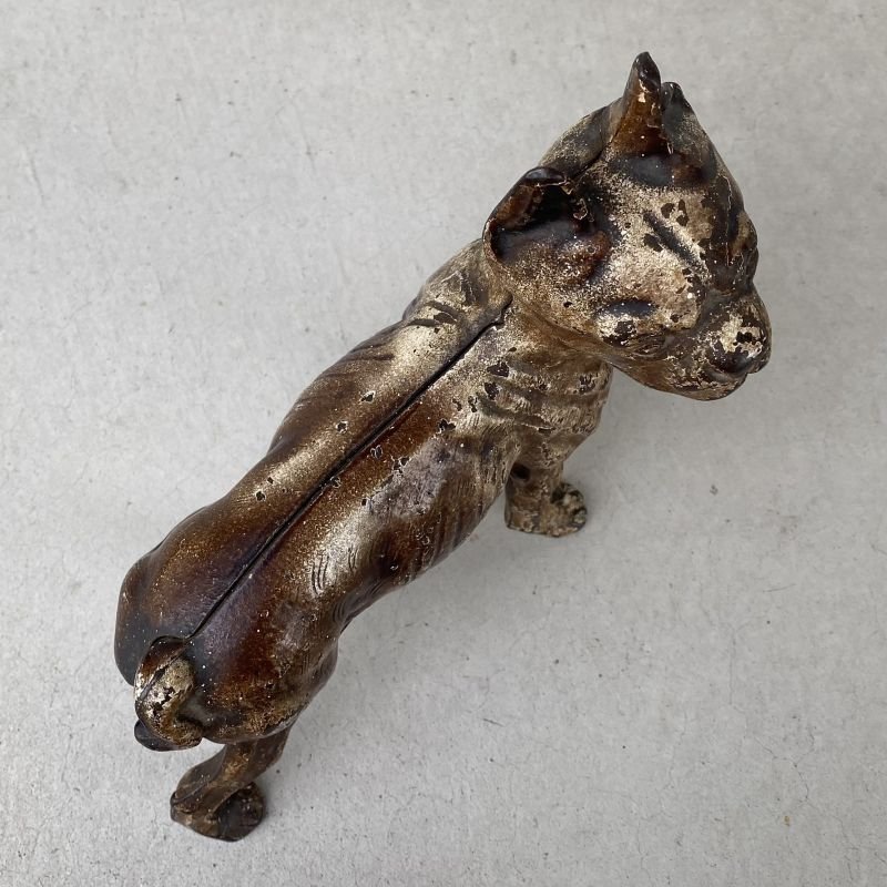 画像5: VINTAGE ANTIQUE BOSTON TERRIER DOOR STOPPER ヴィンテージ アンティーク ボストンテリア ドアストッパー / コレクタブル オブジェ キャストアイアン 鋳物 置物 犬 店舗什器 アメリカ (3)