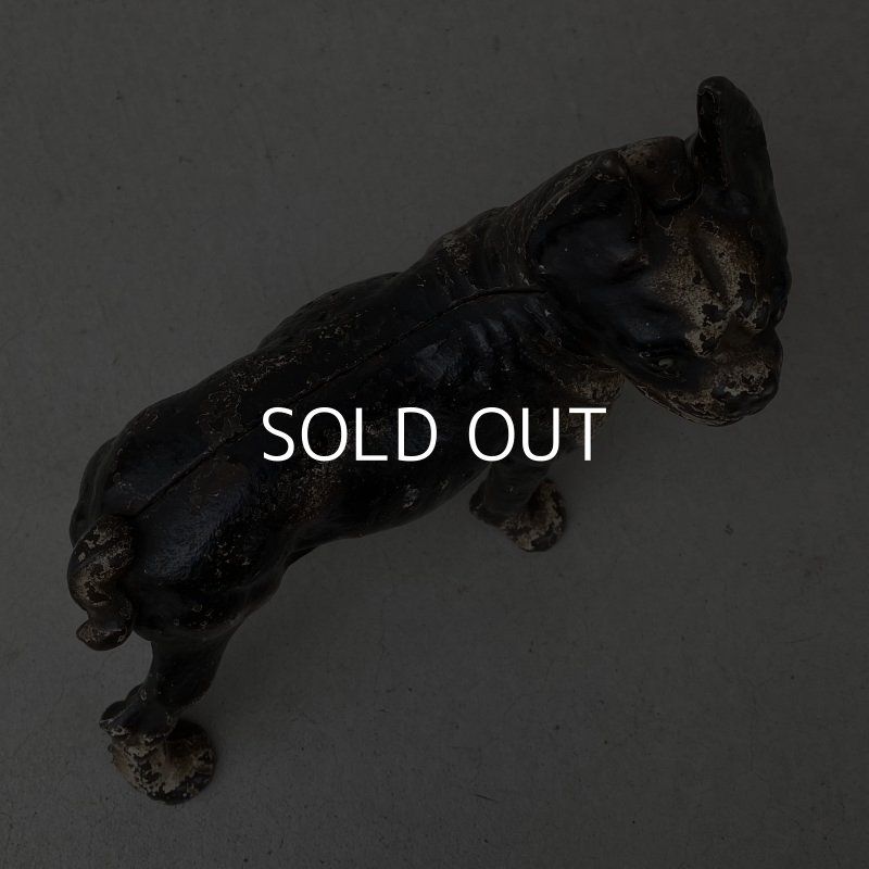 画像5: VINTAGE ANTIQUE BOSTON TERRIER DOOR STOPPER ヴィンテージ アンティーク ボストンテリア ドアストッパー / コレクタブル オブジェ キャストアイアン 鋳物 置物 犬 店舗什器 アメリカ  (1)