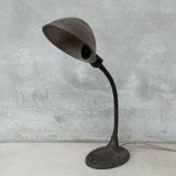 VINTAGE ANTIQUE DESK LAMP  STAND LIGHT ヴィンテージ アンティーク デスクランプ デスクライト スタンドライト 卓上ライト アメリカ / インダストリアル グースネック 照明 鉄 工業用 USA