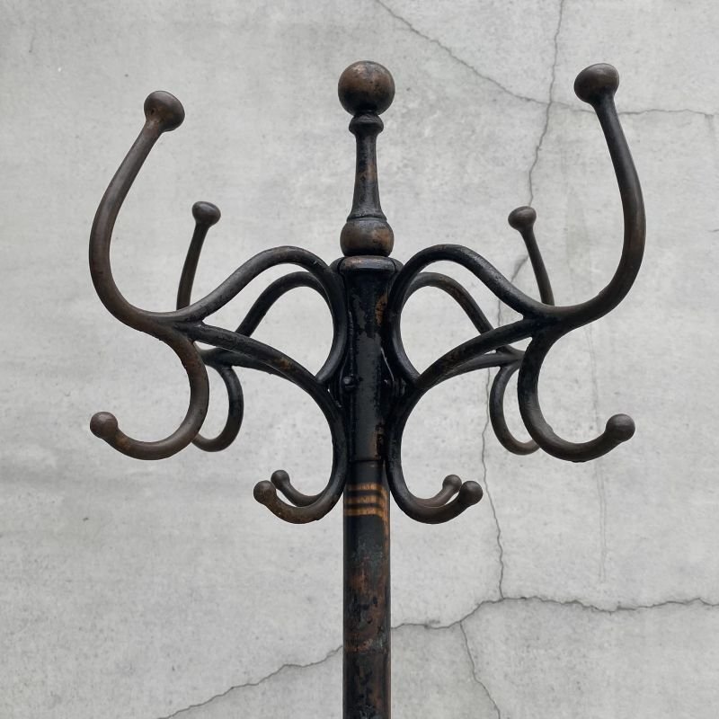 画像2: VINTAGE ANTIQUE COAT RACK JAPANNED JAPANNEDFINISH ヴィンテージ アンティーク コートラック ジャパンカラー ハンガーラック / ジャパンド ジャパンフィニッシュ 家具 店舗 什器 アメリカ