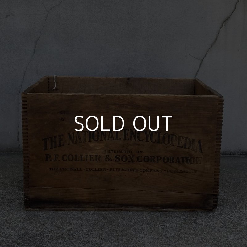画像2: VINTAGE ANTIQUE WOOD CRATE WOODEN BOX ヴィンテージ アンティーク ウッドボックス 木箱 / コレクタブル 収納 ケース ガレージ ガーデニング 百科事典 店舗什器 アメリカ USA 