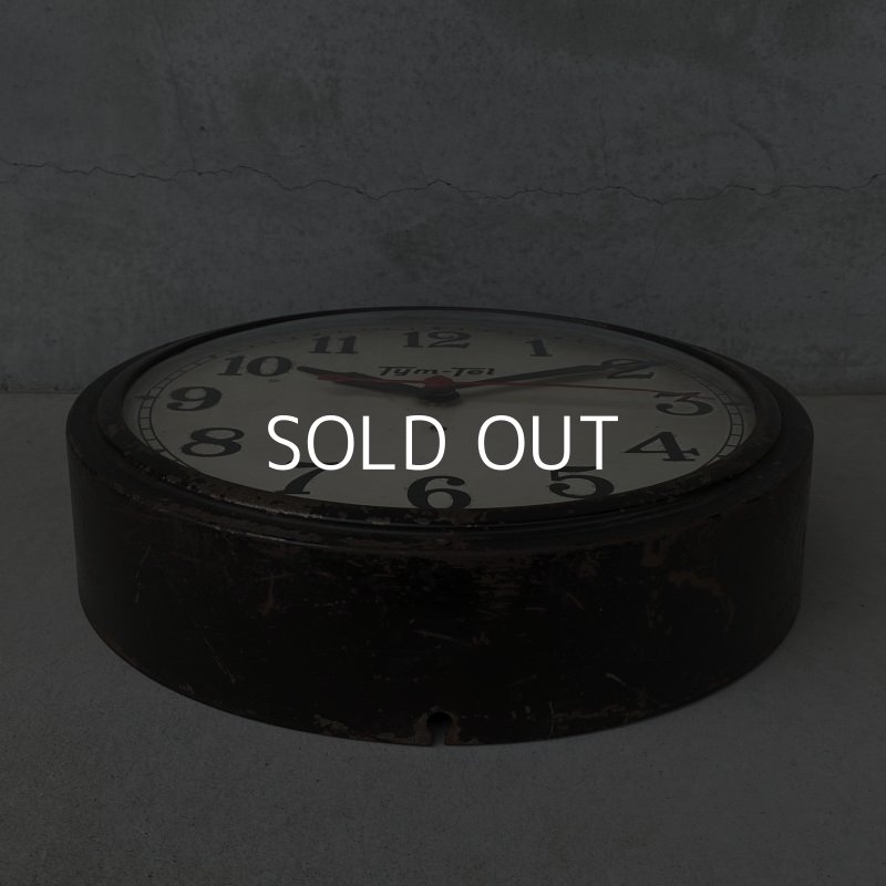 画像3: VINTAGE ANTIQUE WALL CLOCK ヴィンテージ アンティーク ウォールクロック 壁掛け時計 アメリカ / インダストリアル スクールクロック TYM-TEL 店舗什器 USA