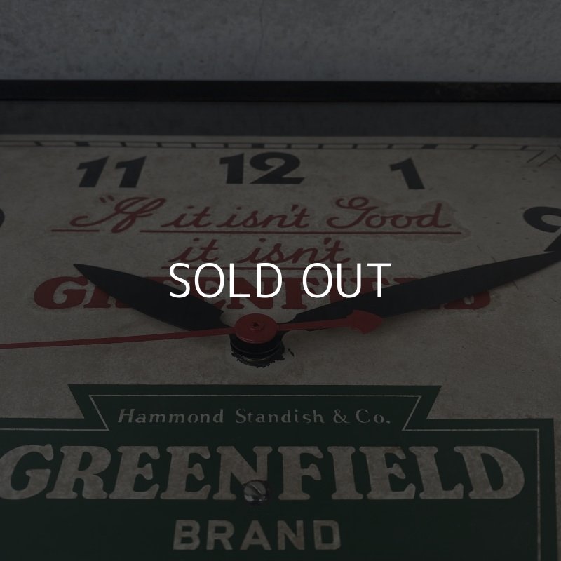 画像7: VINTAGE ANTIQUE WALL CLOCK ヴィンテージ アンティーク ウォールクロック 壁掛け時計 /  アドバタイジング 企業物 四角形 鉄 店舗什器 アメリカ USA