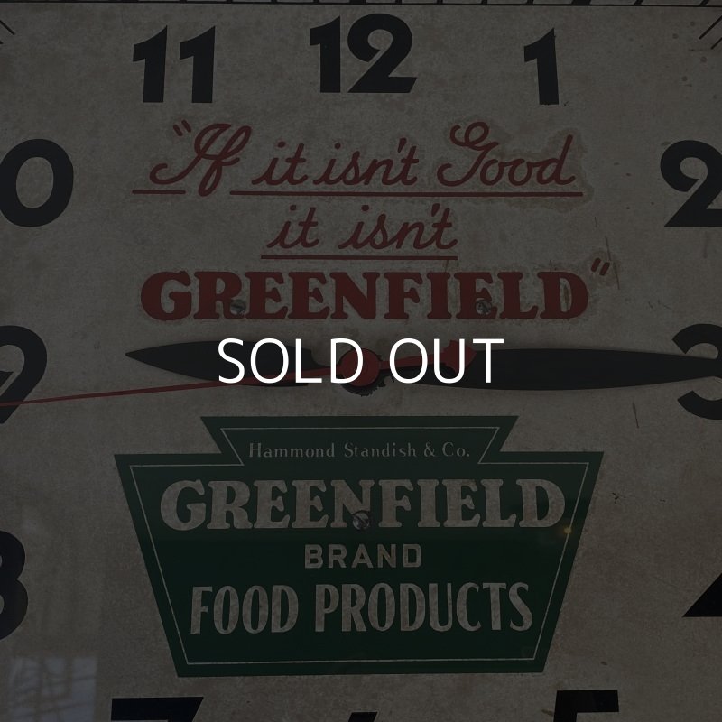 画像8: VINTAGE ANTIQUE WALL CLOCK ヴィンテージ アンティーク ウォールクロック 壁掛け時計 /  アドバタイジング 企業物 四角形 鉄 店舗什器 アメリカ USA