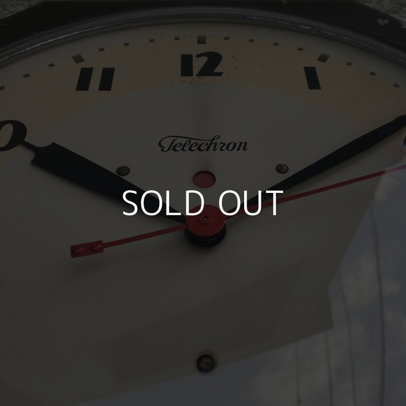 画像7: VINTAGE ANTIQUE WALL CLOCK TELECHRON ヴィンテージ アンティーク ウォールクロック 壁掛け時計 テレクロン / インダストリアル スクールクロック 八角形 鉄 店舗什器 アメリカ USA