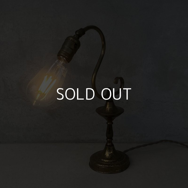 画像10: VINTAGE ANTIQUE DESKLAMP ヴィンテージ アンティーク デスクライト スタンドライト テーブルランプ 卓上ライト 照明 / インテリア ブラス 真鍮 LEVITON 店舗什器 アメリカ USA (2)