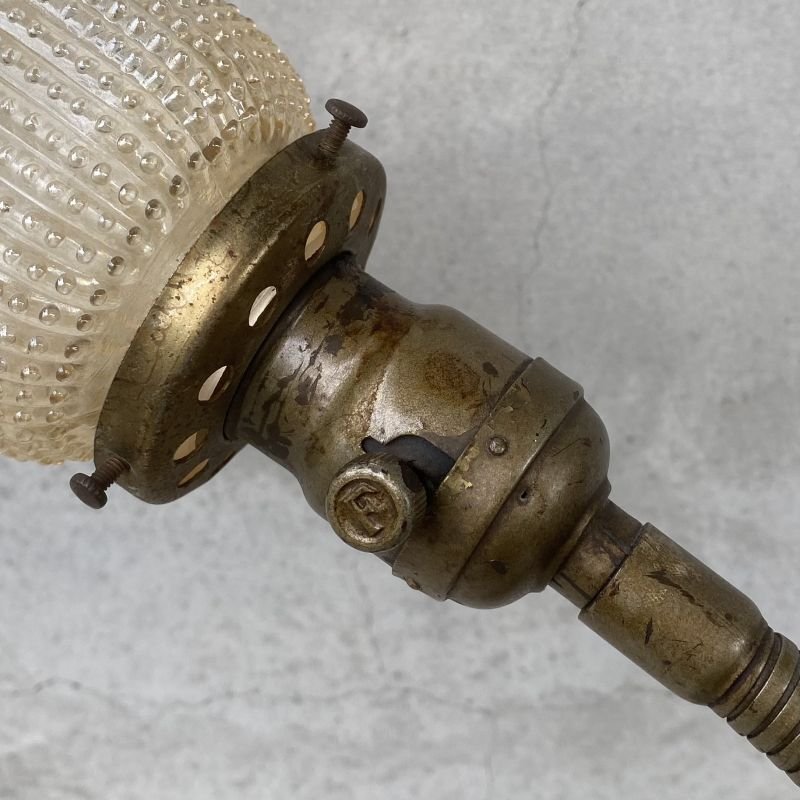 画像5: VINTAGE ANTIQUE DESKLAMP ALADDIN ヴィンテージ アンティーク デスクライト スタンドライト テーブルランプ 卓上ライト 照明 / グースネック ガラスシェード インテリア 店舗什器 アメリカ USA