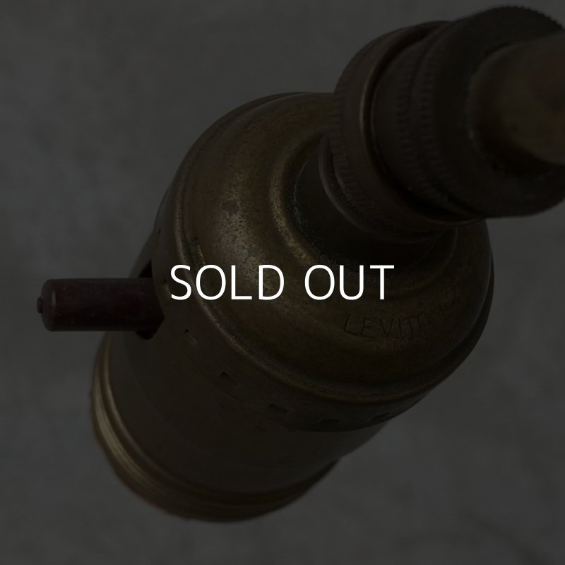 画像7: VINTAGE ANTIQUE DESKLAMP ヴィンテージ アンティーク デスクライト スタンドライト テーブルランプ 卓上ライト 照明 / インテリア ブラス 真鍮 LEVITON 店舗什器 アメリカ USA (2)