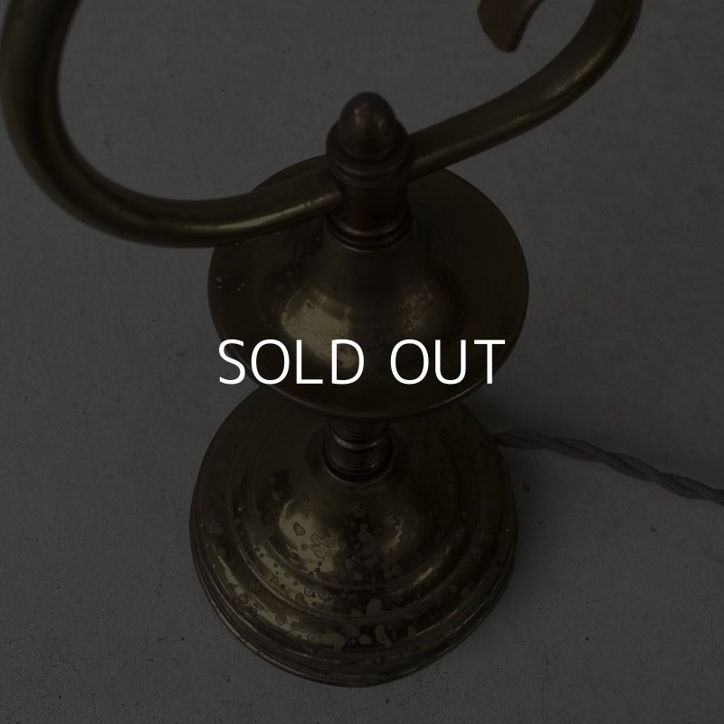 画像6: VINTAGE ANTIQUE DESKLAMP ヴィンテージ アンティーク デスクライト スタンドライト テーブルランプ 卓上ライト 照明 / インテリア ブラス 真鍮 LEVITON 店舗什器 アメリカ USA (2)