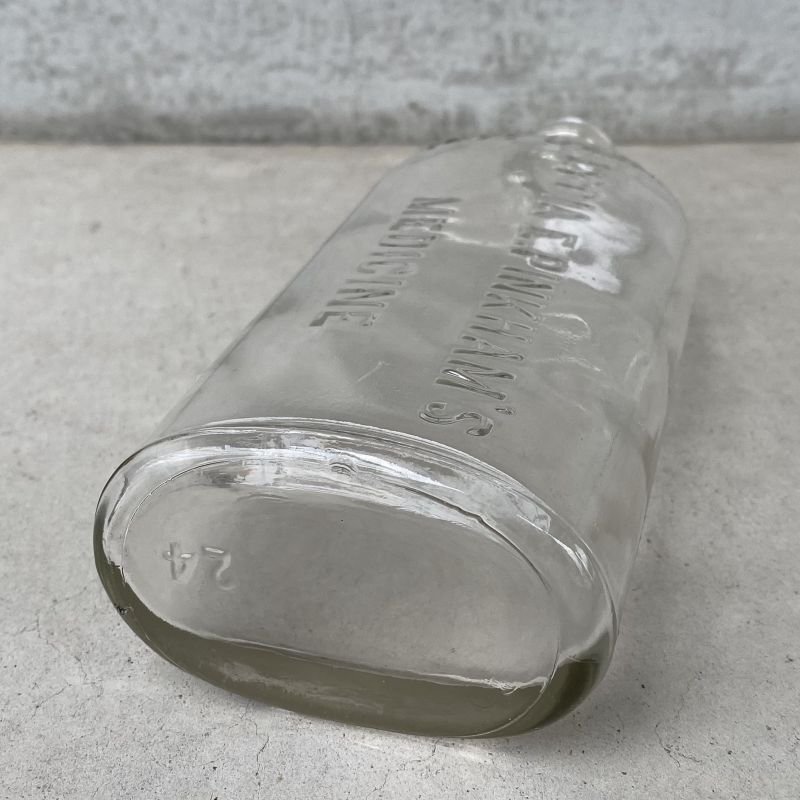 画像6: VINTAGE ANTIQUE DRUG BOTTLE MEDICINE BOTTLE ヴィンテージ アンティーク ドラックボトル メディスンボトル 薬瓶 / ドラッグジャー ガラス ディスプレイ インテリア アメリカ USA (1)