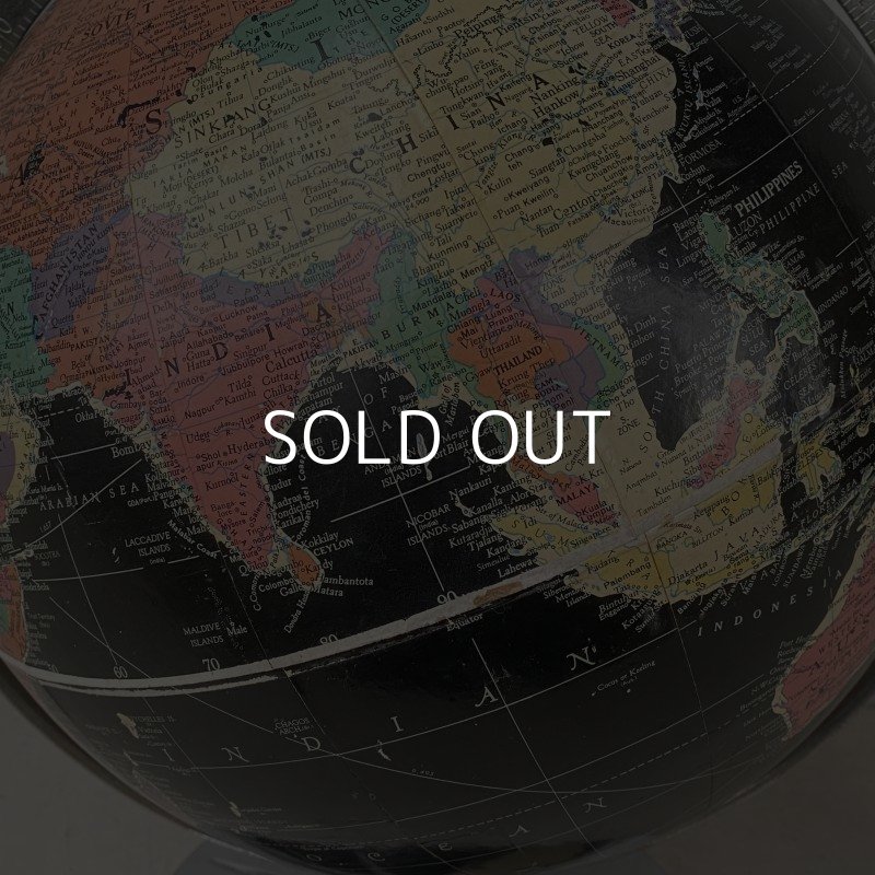 画像7: VINTAGE ANTIQUE REPLOGLE GLOBE BLACK OCEAN ヴィンテージ アンティーク 地球儀 ブラックオーシャン / コレクタブル 地図 インテリア 50' 黒色 店舗什器 アメリカ USA