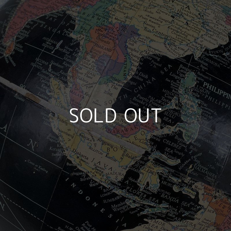 画像8: VINTAGE ANTIQUE REPLOGLE GLOBE BLACK OCEAN ヴィンテージ アンティーク 地球儀 ブラックオーシャン / コレクタブル 地図 インテリア 50' 黒色 店舗什器 アメリカ USA