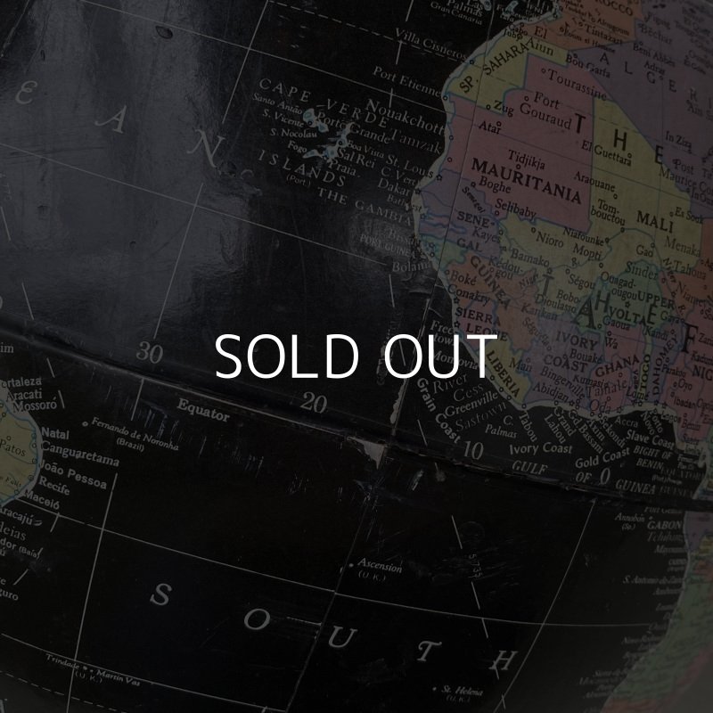 画像6: VINTAGE ANTIQUE REPLOGLE GLOBE BLACK OCEAN ヴィンテージ アンティーク 地球儀 ブラックオーシャン / コレクタブル 地図 インテリア 60' 黒色 店舗什器 アメリカ USA
