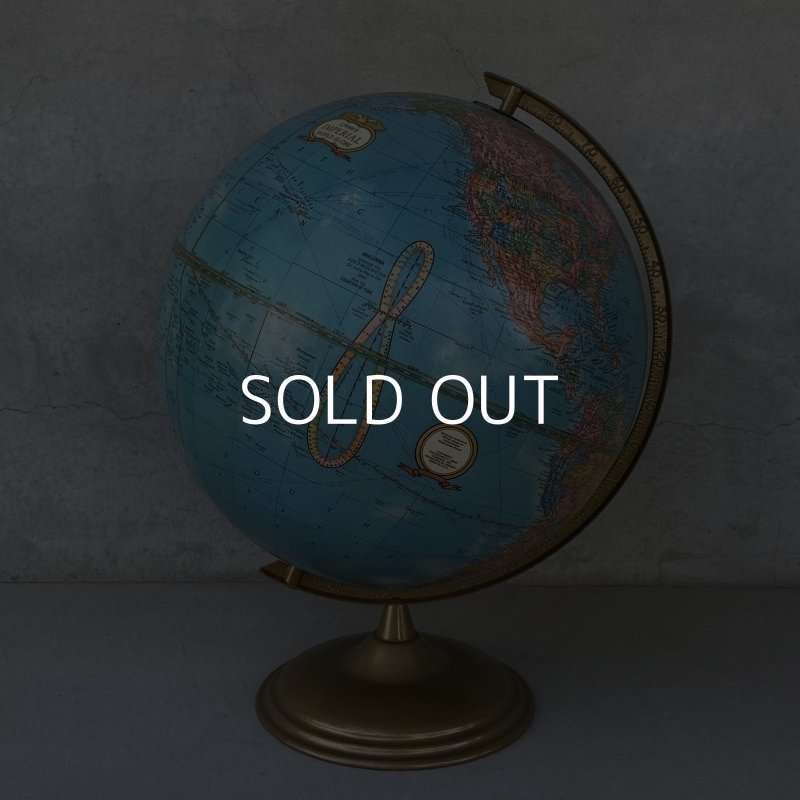 画像1: VINTAGE ANTIQUE CRAM'S IMPERIAL WORLD GLOBE ヴィンテージ アンティーク 地球儀 / コレクタブル 地図 インテリア 店舗什器 アメリカ USA (2)