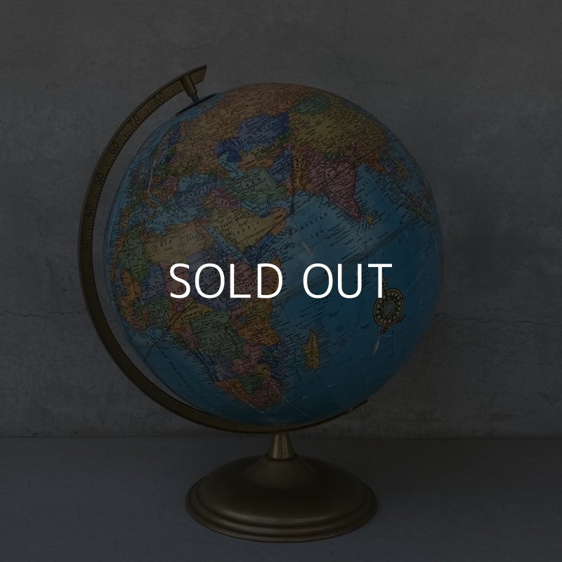 画像2: VINTAGE ANTIQUE CRAM'S IMPERIAL WORLD GLOBE ヴィンテージ アンティーク 地球儀 / コレクタブル 地図 インテリア 店舗什器 アメリカ USA (1)