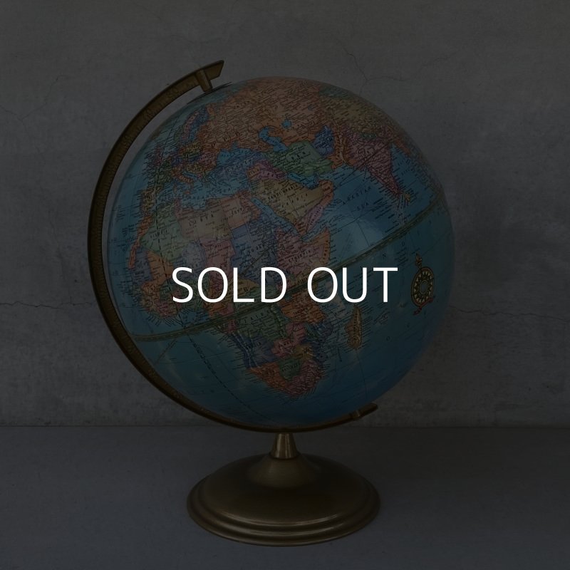 画像2: VINTAGE ANTIQUE CRAM'S IMPERIAL WORLD GLOBE ヴィンテージ アンティーク 地球儀 / コレクタブル 地図 インテリア 店舗什器 アメリカ USA (2)