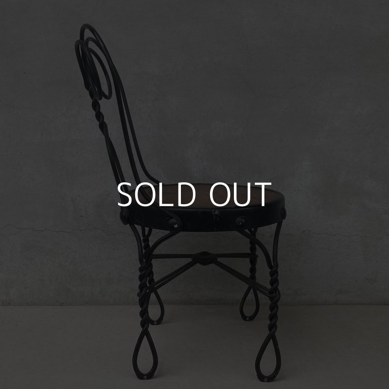画像4: VINTAGE ANTIQUE KIDS CHAIR ヴィンテージ アンティーク 椅子 アイスクリームチェア パーラーチェア / キッズ 子供用 家具 インテリア アイアン 店舗什器 アメリカ USA