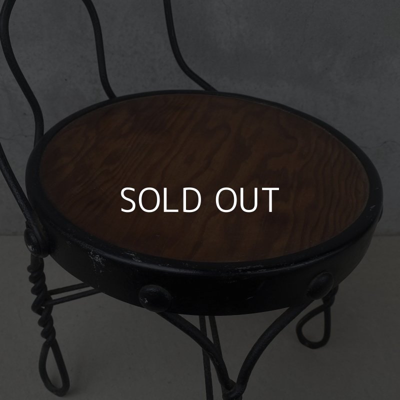 画像8: VINTAGE ANTIQUE KIDS CHAIR ヴィンテージ アンティーク 椅子 アイスクリームチェア パーラーチェア / キッズ 子供用 家具 インテリア アイアン 店舗什器 アメリカ USA