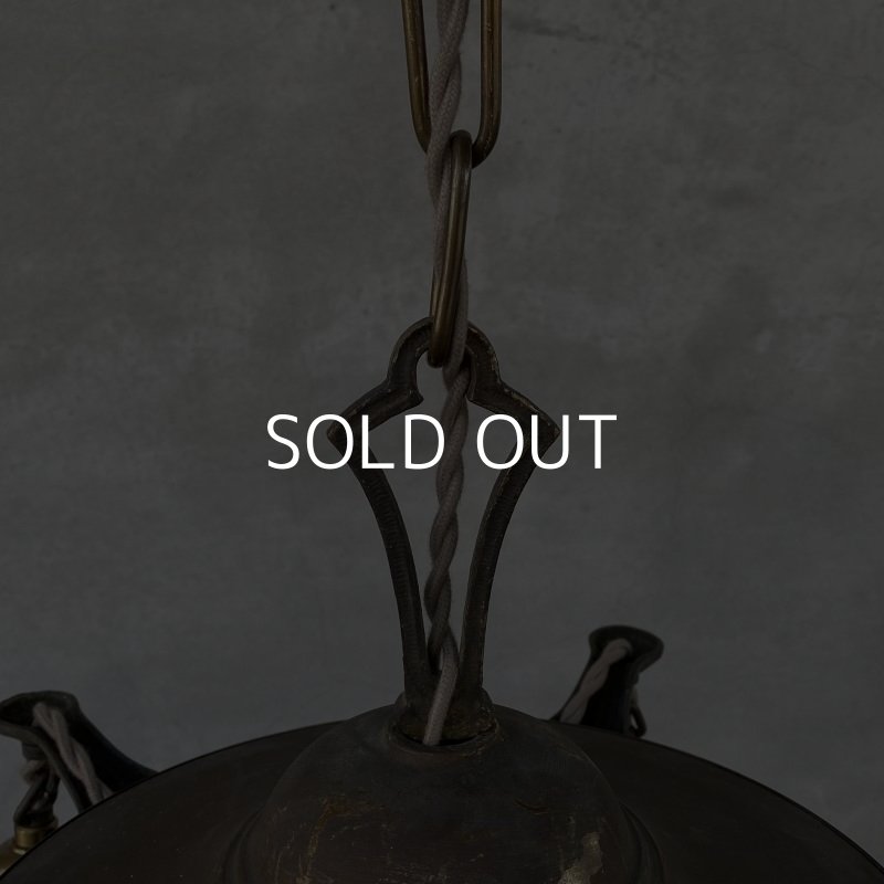 画像4: VINTAGE ANTIQUE ヴィンテージ アンティーク シャンデリア 吊り下げライト / 5灯 ライト シーリングライト G.E ブラス 真鍮 天井照明 店舗什器 アメリカ USA