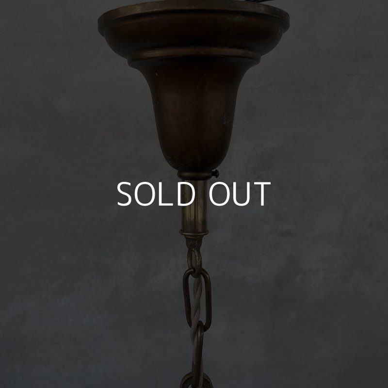 画像5: VINTAGE ANTIQUE ヴィンテージ アンティーク シャンデリア 吊り下げライト / 5灯 ライト シーリングライト G.E ブラス 真鍮 天井照明 店舗什器 アメリカ USA