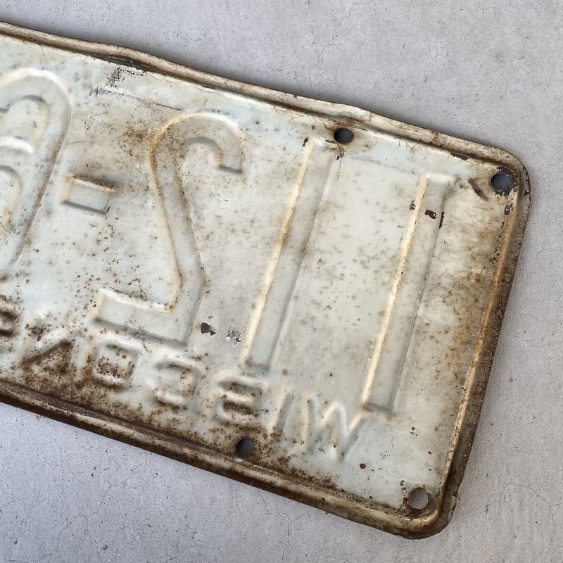 画像8: VINTAGE ANTIQUE LICENSE PLATE ヴィンテージ アンティーク ナンバープレート / インダストリアル モーター系 ガレージ ディスプレイ 車 店舗 アメリカ