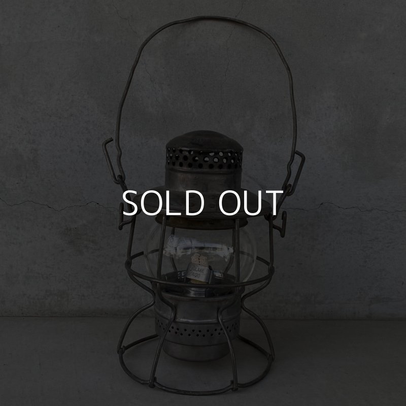 画像2: VINTAGE ANTIQUE ADLAKE KERO 400 RAILROAD LANTERN EL ヴィンテージ アンティーク アドレイク レイルロード ランタン オイルランプ / キャンプ アウトドア アメリカ USA (1)