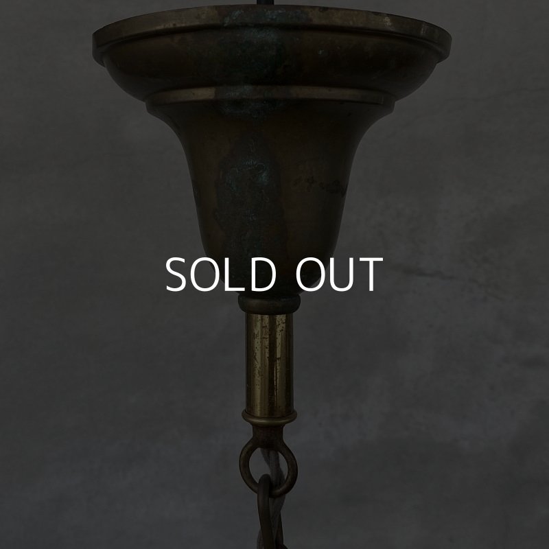 画像5: VINTAGE ANTIQUE LIGHT YOST ヴィンテージ アンティーク シャンデリア 吊り下げライト / 3灯 ライト ペンダントライト 天井照明 店舗什器 アメリカ USA (2)