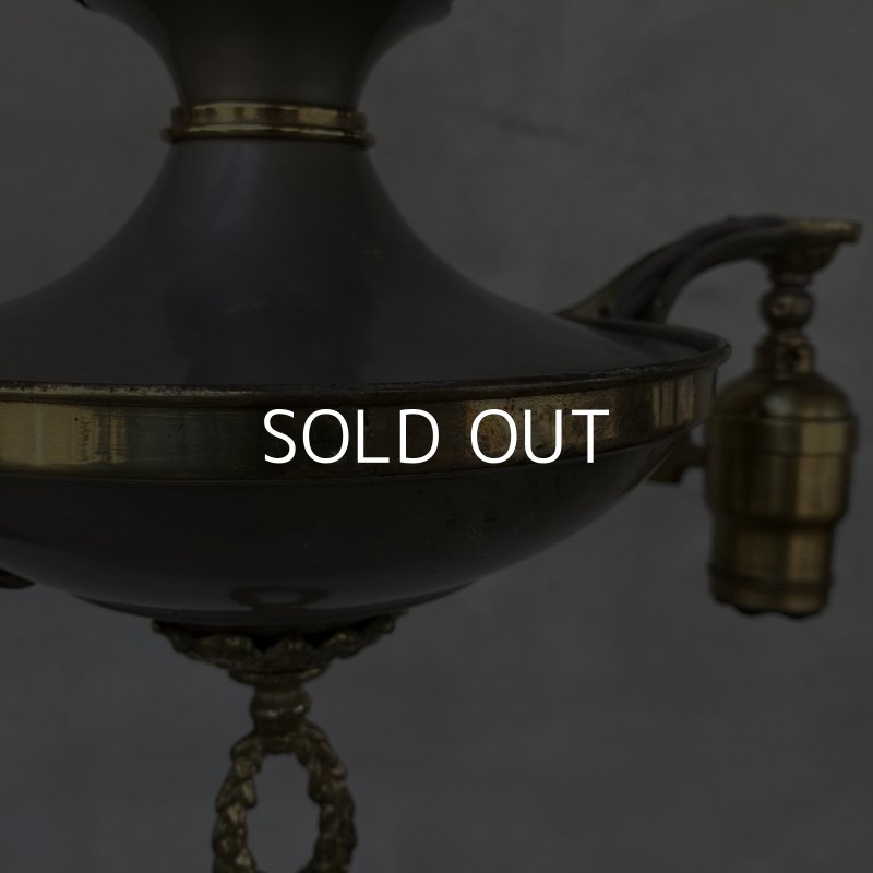 画像4: VINTAGE ANTIQUE LIGHT HUBBELL ヴィンテージ アンティーク シャンデリア 吊り下げライト  シーリングランプ 天井照明 / 2灯 ライト ペンダントライト E26 店舗什器 アメリカ USA (1)