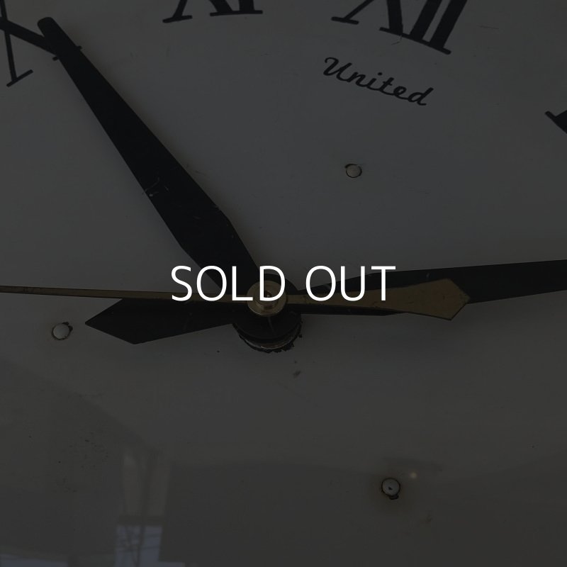 画像11: VINTAGE ANTIQUE WALL CLOCK UNITED CLOCK ヴィンテージ アンティーク ウォールクロック 壁掛け時計 / インダストリアル コレクタブル スクールクロック 店舗什器 アメリカ USA