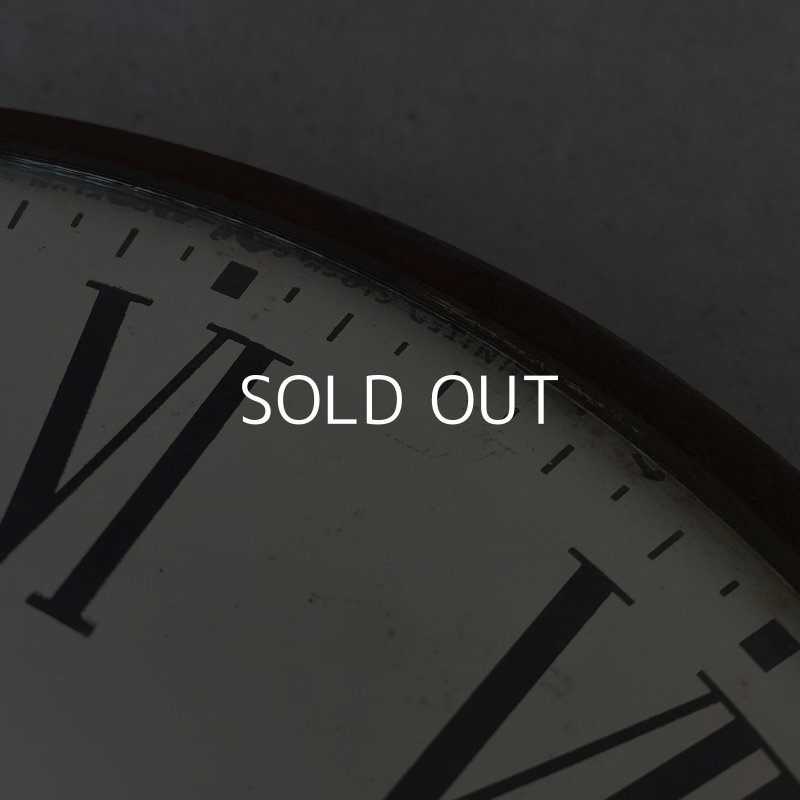 画像9: VINTAGE ANTIQUE WALL CLOCK UNITED CLOCK ヴィンテージ アンティーク ウォールクロック 壁掛け時計 / インダストリアル コレクタブル スクールクロック 店舗什器 アメリカ USA