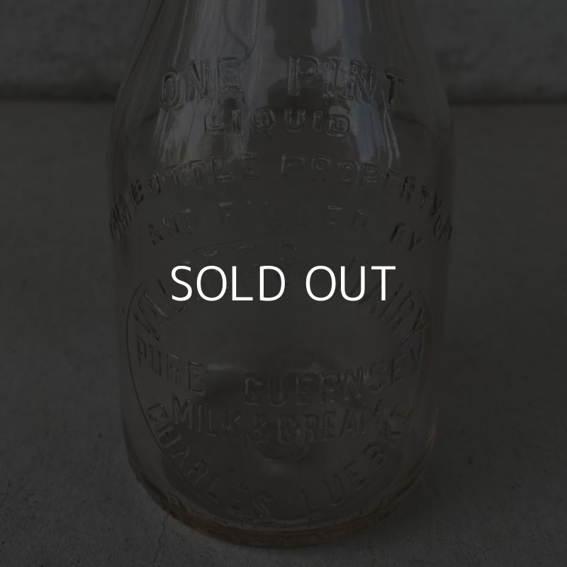 画像7: VINTAGE ANTIQUE BOTTOLE ヴィンテージ アンティーク ガラス瓶 ボトル  /  ガラス ディスプレイ インテリア ミルク瓶 アメリカ USA