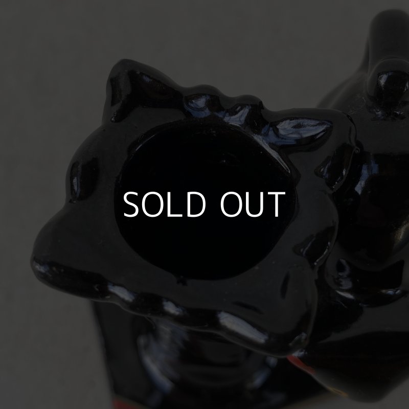 画像8: VINTAGE ANTIQUE CERAMIC PEN HOLDER BLACK CAT ヴィンテージ アンティーク セラミック ペンホルダー 黒猫 / コレクタブル オブジェ ディスプレイ 陶器 置物 輸出用