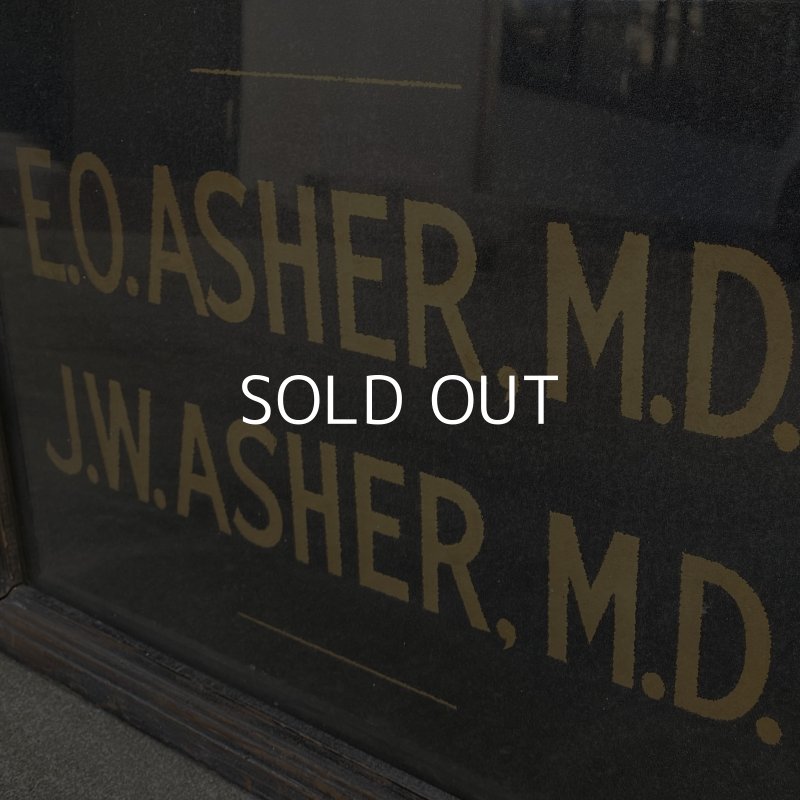 画像9: VINTAGE ANTIQUE SIGN ヴィンテージ アンティーク  看板 サイン / コレクタブル インテリア ウォールインテリア 病院 壁掛け ガラス ウッド 店舗什器 アメリカ USA