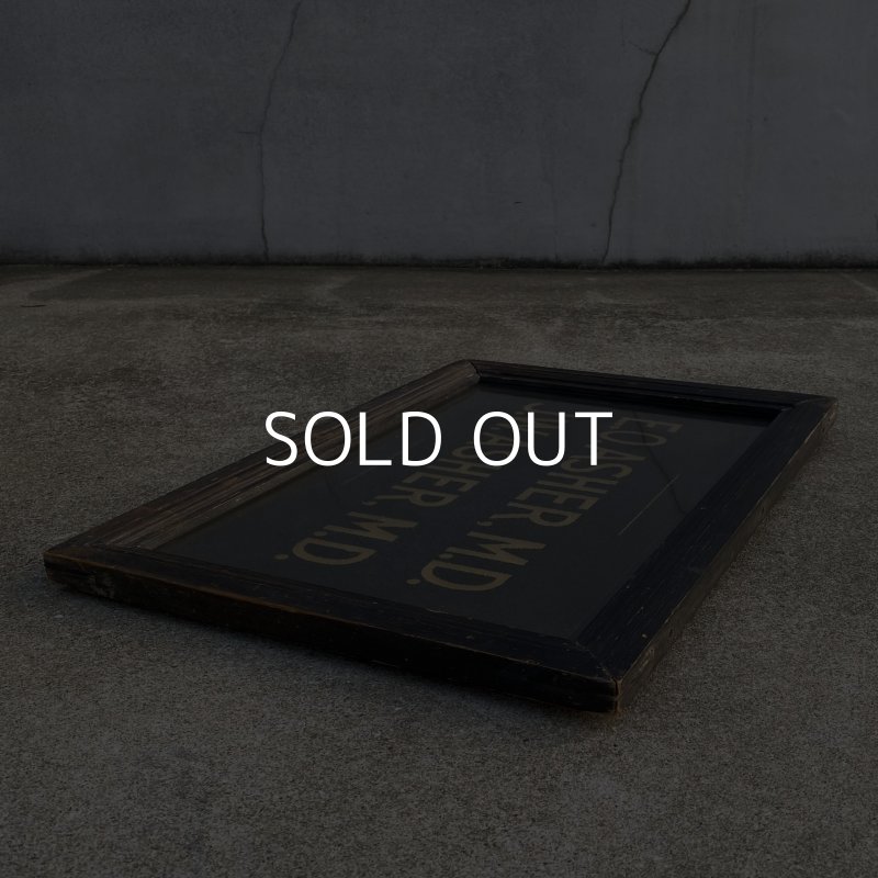 画像4: VINTAGE ANTIQUE SIGN ヴィンテージ アンティーク  看板 サイン / コレクタブル インテリア ウォールインテリア 病院 壁掛け ガラス ウッド 店舗什器 アメリカ USA