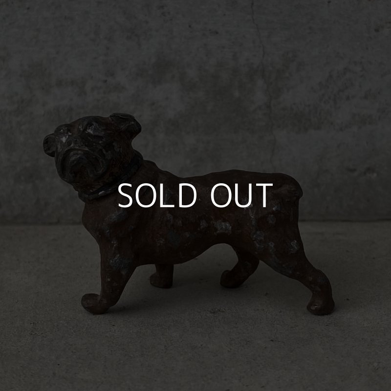 画像1: VINTAGE ANTIQUE BULLDOG  OBJECT ヴィンテージ アンティーク ブルドッグ オブジェ / コレクタブル ディスプレイ インテリア 犬 置物 小物 雑貨 アメリカ USA