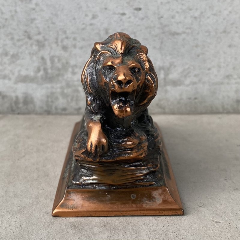 画像3: VINTAGE ANTIQUE LION OBJECT ヴィンテージ ライオン オブジェ / コレクタブル ディスプレイ インテリア 動物 置物 小物 雑貨 アメリカ USA (2)