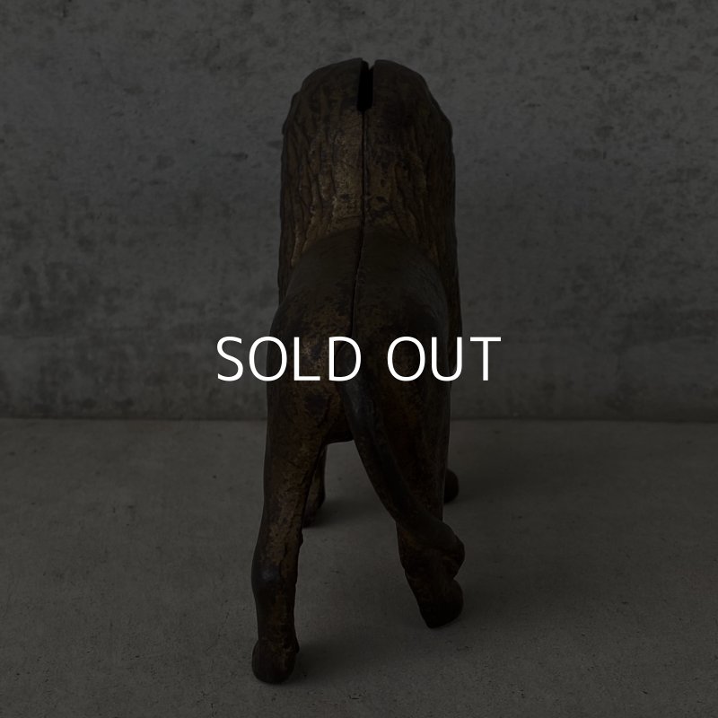 画像3: VINTAGE ANTIQUE PIGGY BANK LION ヴィンテージ アンティーク ライオン コインバンク 貯金箱 / コレクタブル オブジェ インテリア 置物 雑貨 小物 動物 アメリカ