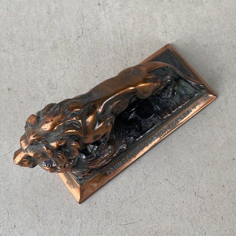 画像5: VINTAGE ANTIQUE LION OBJECT ヴィンテージ ライオン オブジェ / コレクタブル ディスプレイ インテリア 動物 置物 小物 雑貨 アメリカ USA (2)