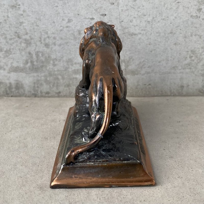 画像4: VINTAGE ANTIQUE LION OBJECT ヴィンテージ ライオン オブジェ / コレクタブル ディスプレイ インテリア 動物 置物 小物 雑貨 アメリカ USA (2)