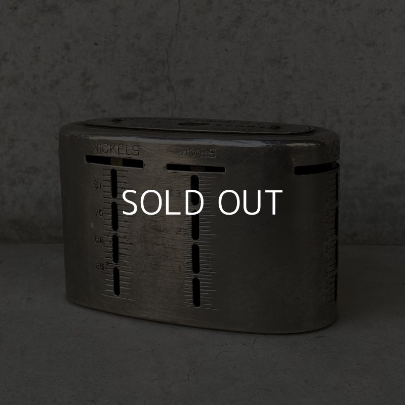 画像1: VINTAGE ANTIQUE COIN BANK ヴィンテージ アンティーク コインバンク 貯金箱 / コレクタブル オブジェ インテリア ノベルティー 銀行 アメリカ USA (9)