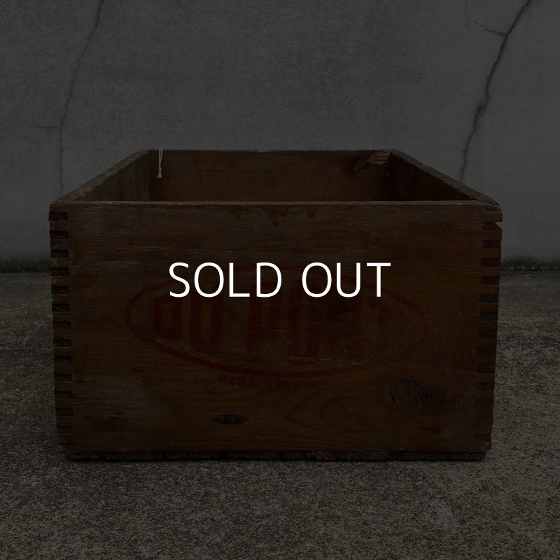 画像3: VINTAGE ANTIQUE WOOD CRATE WOODEN BOX DUPONT ヴィンテージ アンティーク ウッドボックス 木箱 / コレクタブル 収納 ケース ガレージ ガーデニング 店舗什器 アメリカ USA 