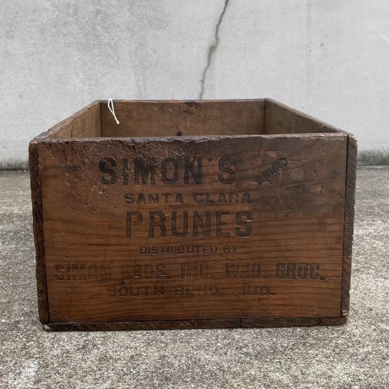 画像3: VINTAGE ANTIQUE WOOD CRATE WOODEN BOX SIMON'S ヴィンテージ アンティーク ウッドボックス 木箱 / コレクタブル 収納 ケース ガレージ ガーデニング 店舗什器 アメリカ USA 