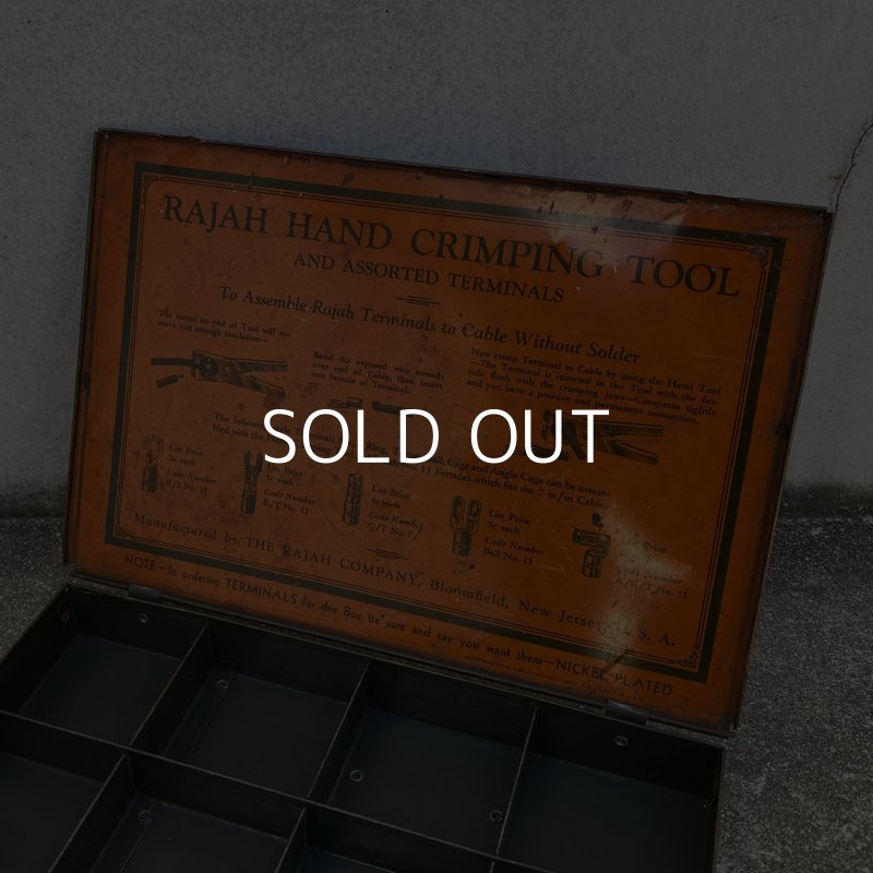 画像8: VINTAGE ANTIQUE TOOLBOX PARTSBOX ヴィンテージ アンティーク ツールボックス 工具箱 パーツ入れ / インダストリアル 電気 収納 アメリカ