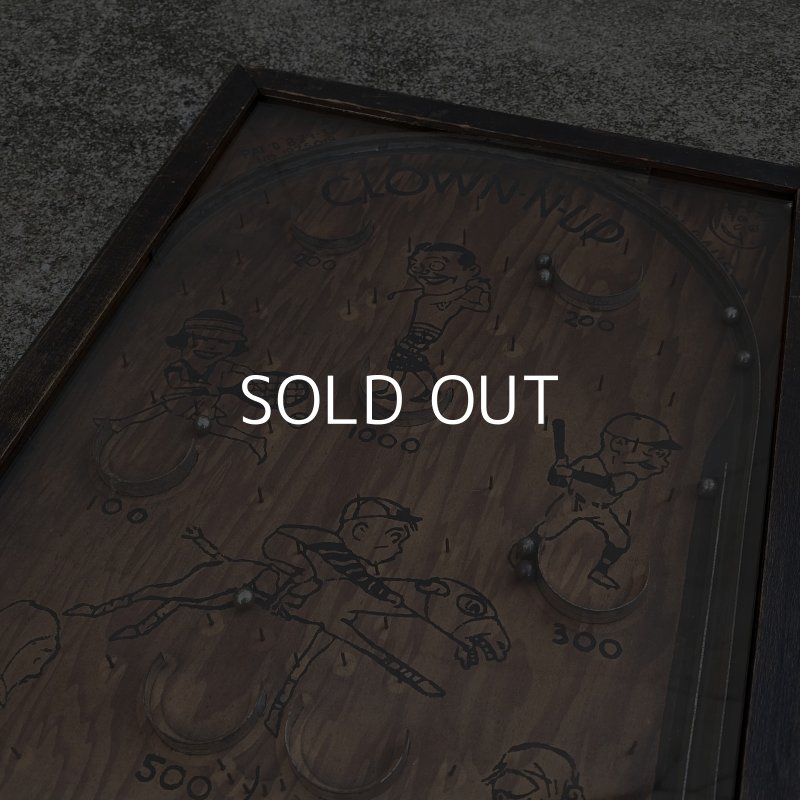 画像8: VINTAGE ANTIQUE CLOWN N UP PINBALL GAME ヴィンテージ アンティーク ピンボールゲーム パチンコ  / コレクタブル 卓上ゲーム ディスプレイ 木製 アメリカ