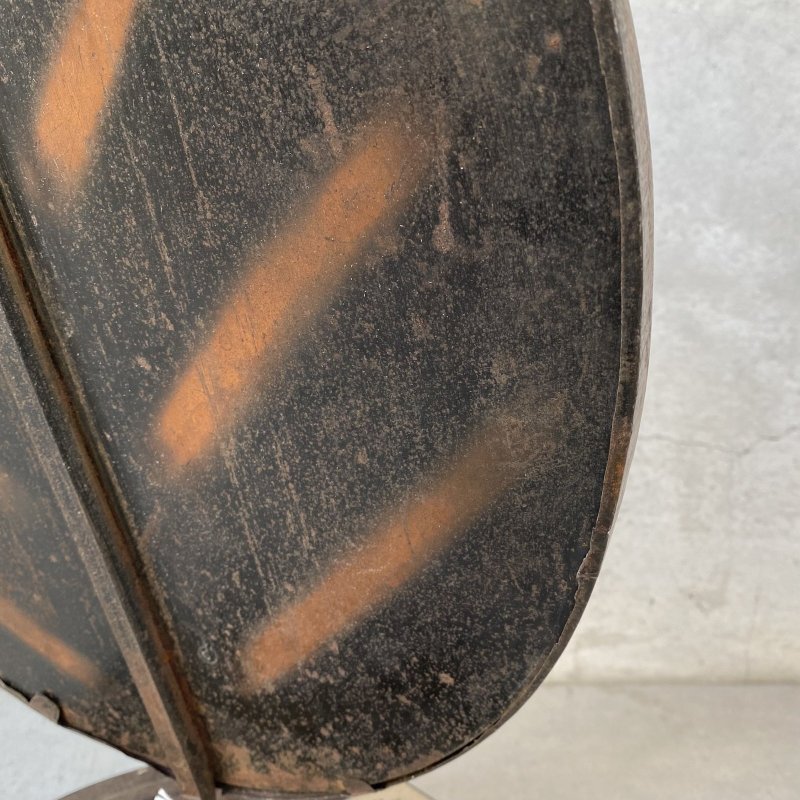 画像11: VINTAGE ANTIQUE MIRROR STANDMIRROR JAPANNED ヴィンテージ アンティーク 鏡 スタンドミラー ジャパンド ジャパンカラー / コレクタブル アイアン 鉄 ショップ 店舗什器 アメリカ