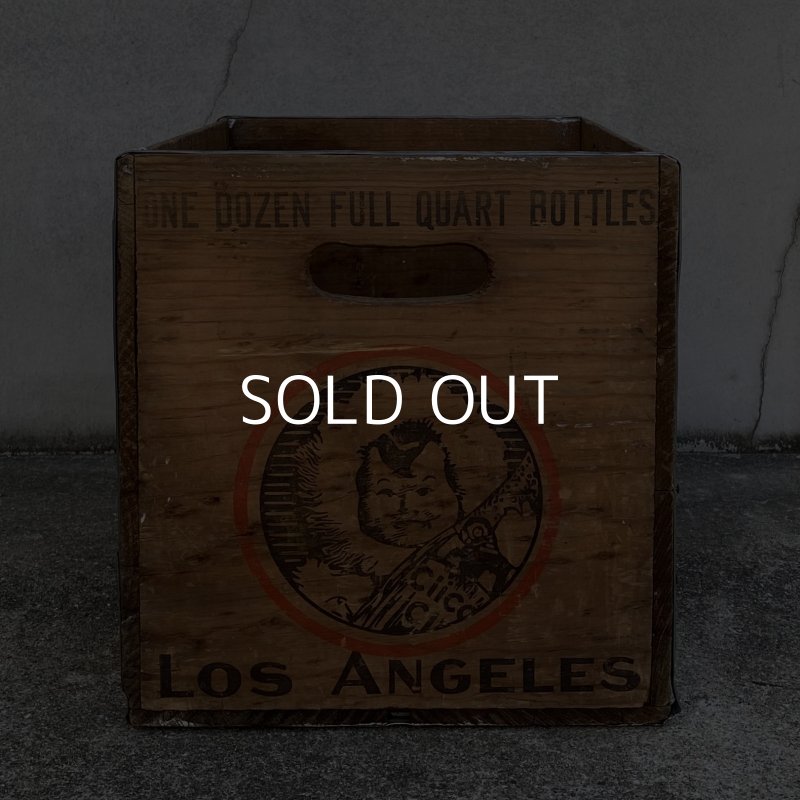 画像2: VINTAGE ANTIQUE WOOD CRATE WOODEN BOX CLICQUOT CLUB ヴィンテージ アンティーク ウッドボックス 木箱 / コレクタブル 収納 ケース ガレージ ガーデニング 店舗什器 アメリカ USA 